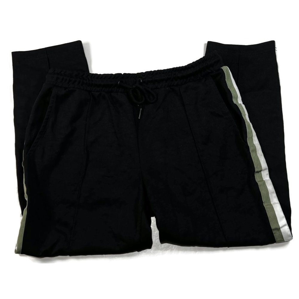 The Idle Man Black Track Pants Mens‎ Small Cropped Capri